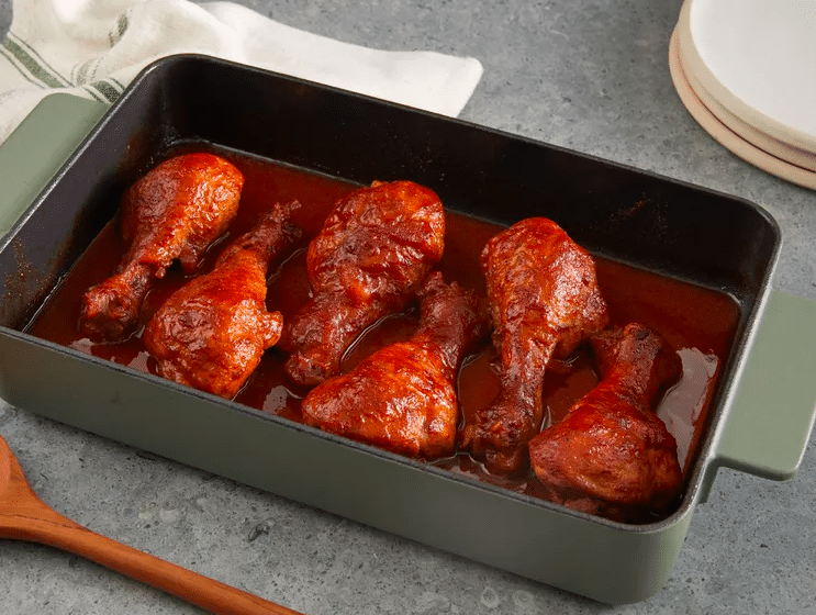 Sticky & Delicious Oven BBQ Chicken Drumsticks.